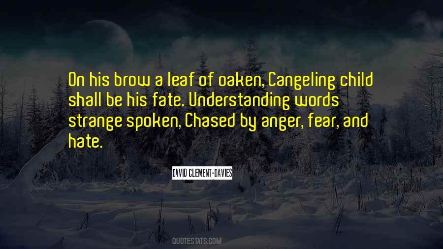 Quotes About Words Spoken In Anger #1023790