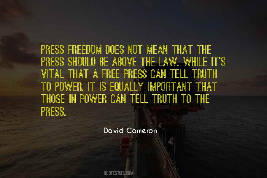 Quotes About Free Press #75506