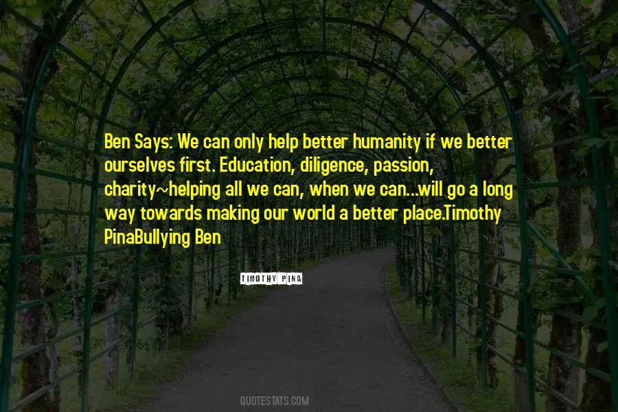 Helping Our World Quotes #331718
