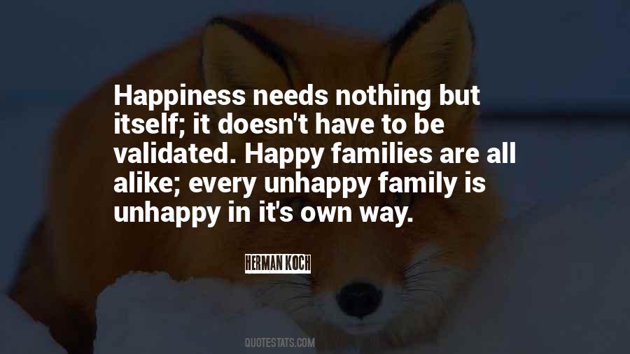 Quotes About Unhappy Families #1721783
