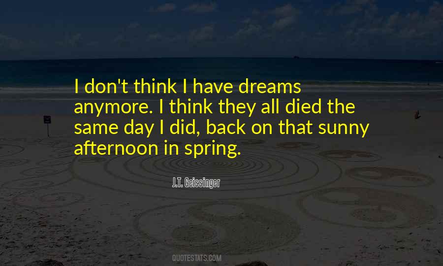 Quotes About Sunny Spring #1037022