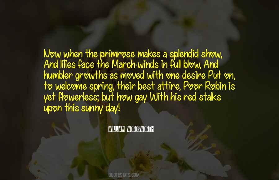 Quotes About Sunny Spring #1250298