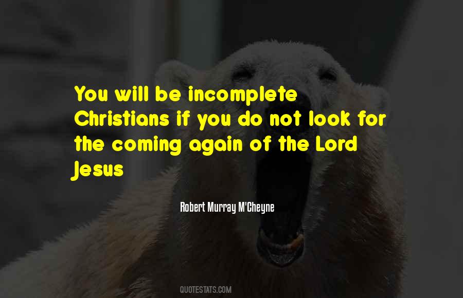 Coming Of The Lord Quotes #1081822