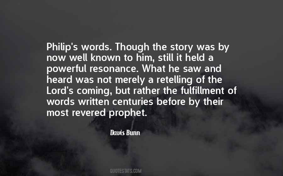 Coming Of The Lord Quotes #1566793