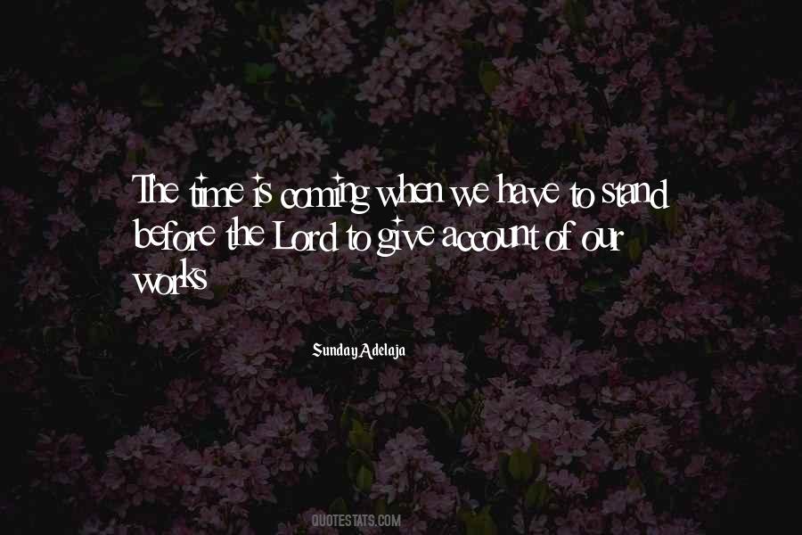 Coming Of The Lord Quotes #1810429