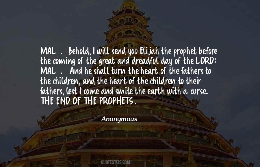 Coming Of The Lord Quotes #530481