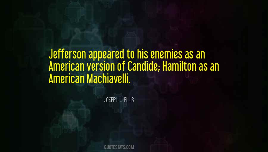 Quotes About Jefferson And Hamilton #1527938