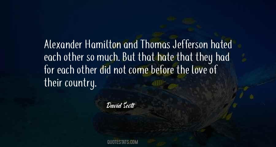 Quotes About Jefferson And Hamilton #774049