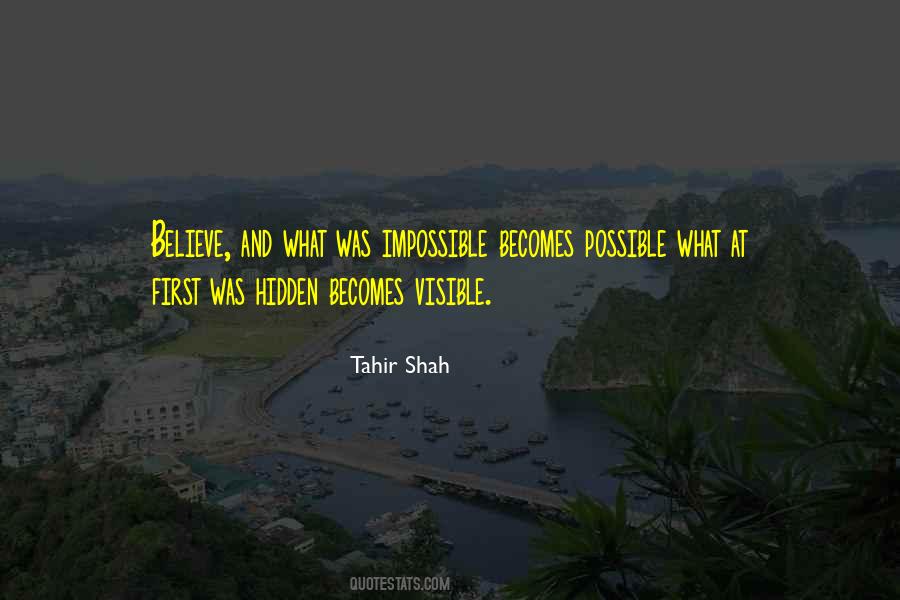 Quotes About Impossible Becomes Possible #1694589