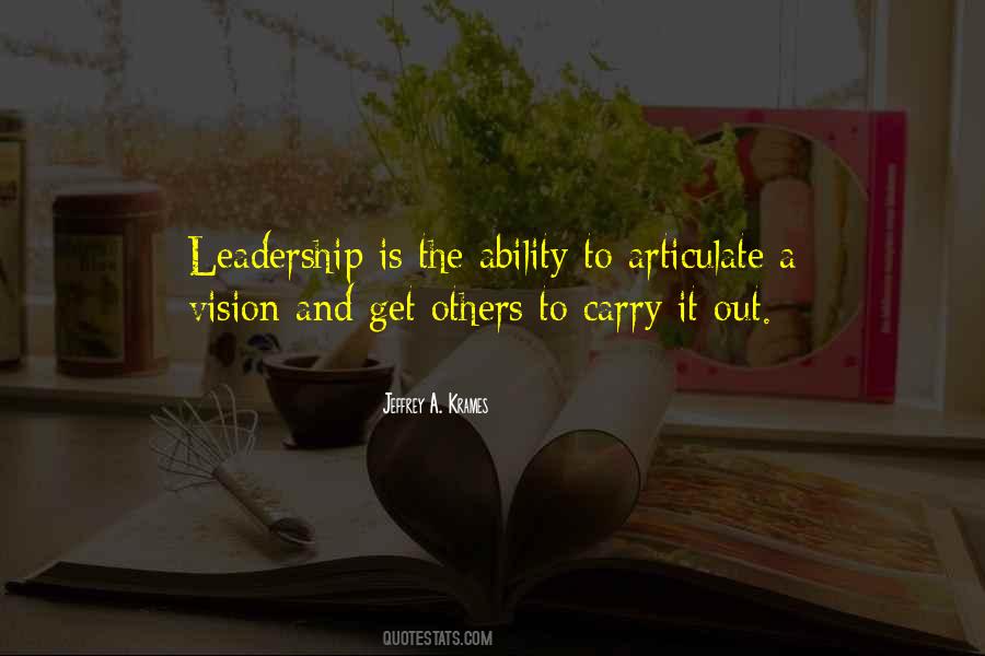 Quotes About Vision And Leadership #864108