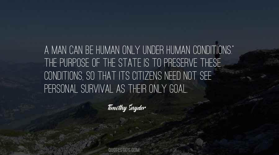 Human Survival Quotes #836084