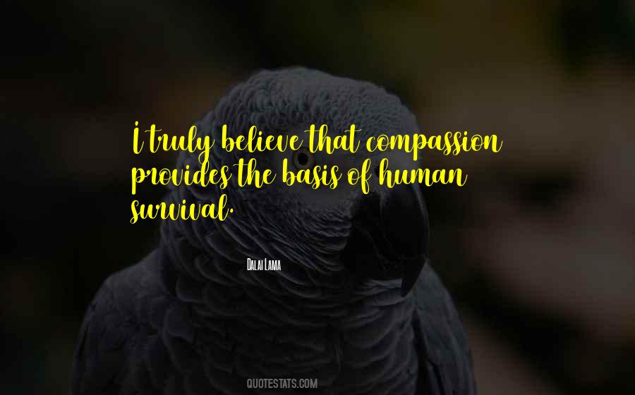 Human Survival Quotes #976307