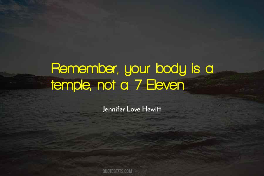 Quotes About The Body As A Temple #211885