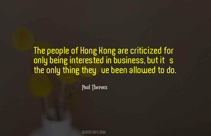 Quotes About Hong Kong #1151130