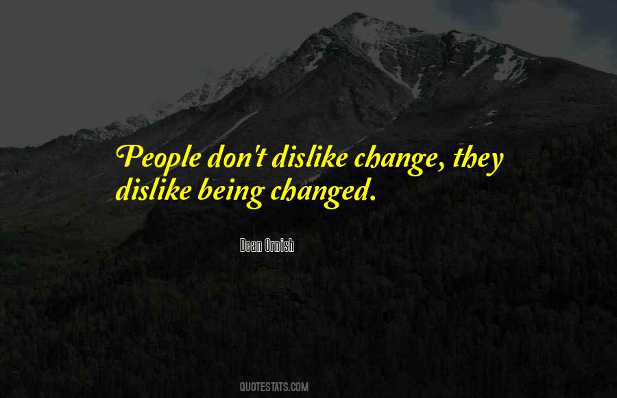 Changed People Quotes #243260