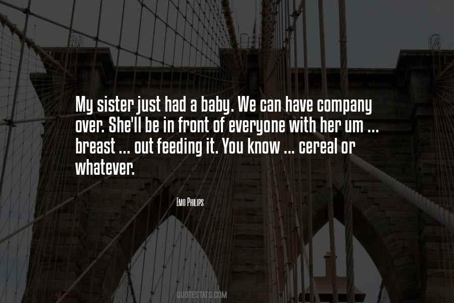 Quotes About Baby Sister #1167333