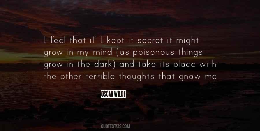 Secret Thoughts Quotes #1012366