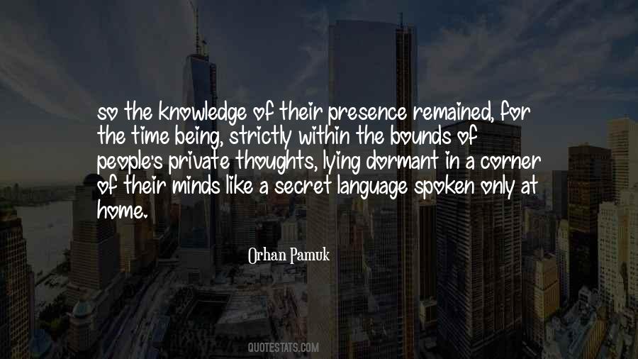 Secret Thoughts Quotes #1456396