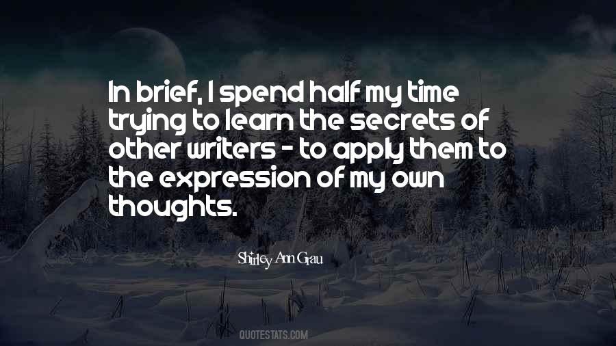 Secret Thoughts Quotes #1508572