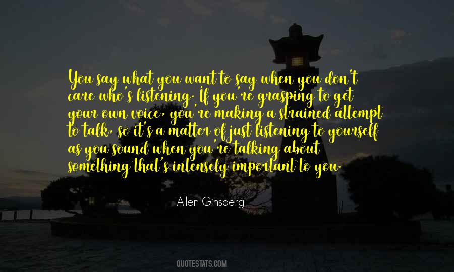 Quotes About Just Listening #1833583