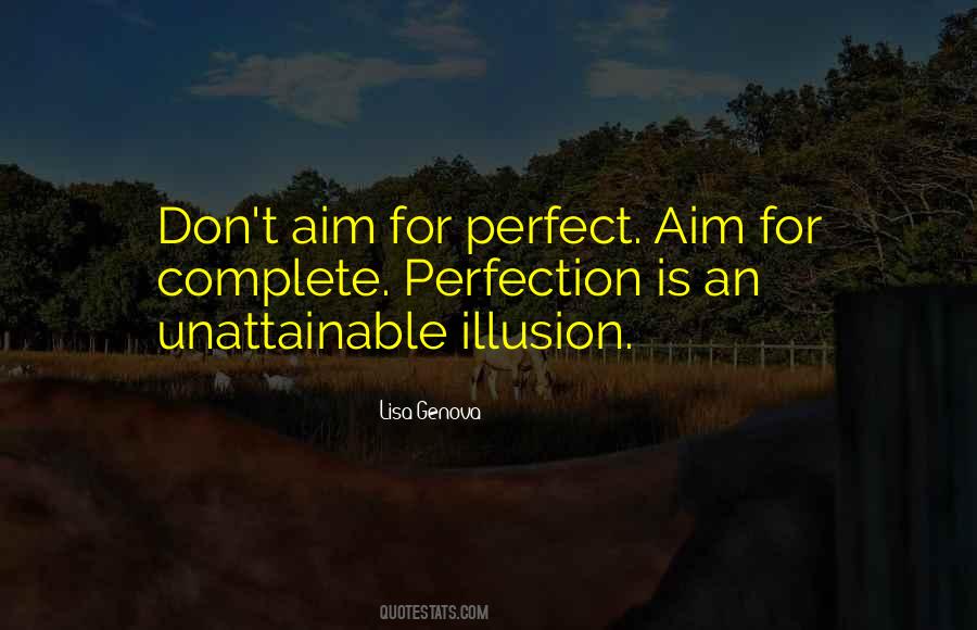 Perfection Is Unattainable Quotes #655579