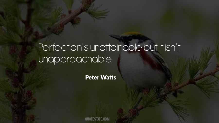 Perfection Is Unattainable Quotes #675322