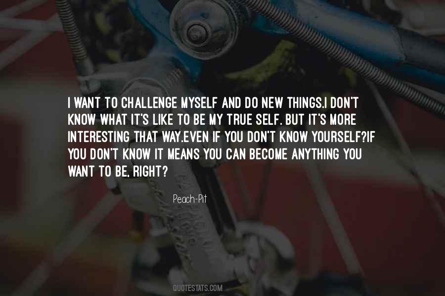 To Challenge Yourself Quotes #1017692