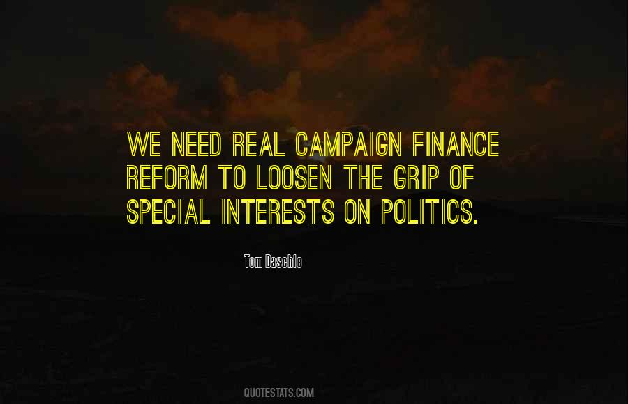 Quotes About Campaign Finance #576592