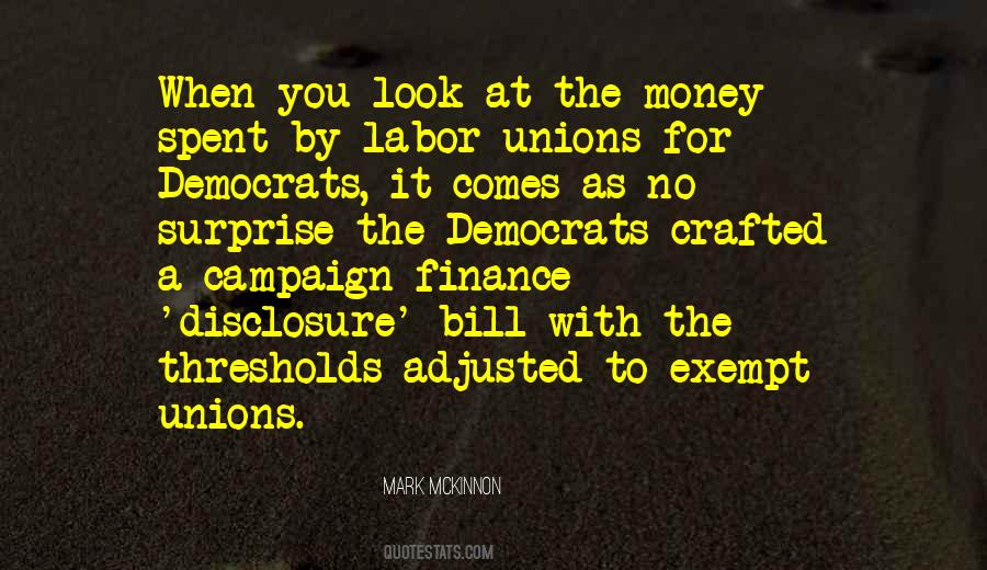 Quotes About Campaign Finance #887516