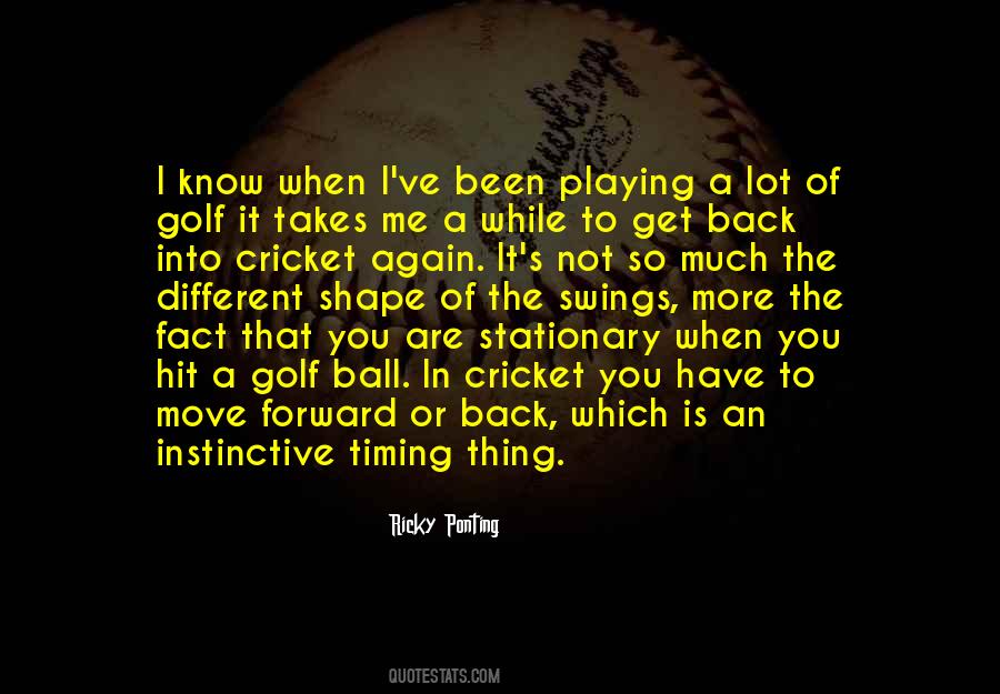 Quotes About Golf Swings #1132853