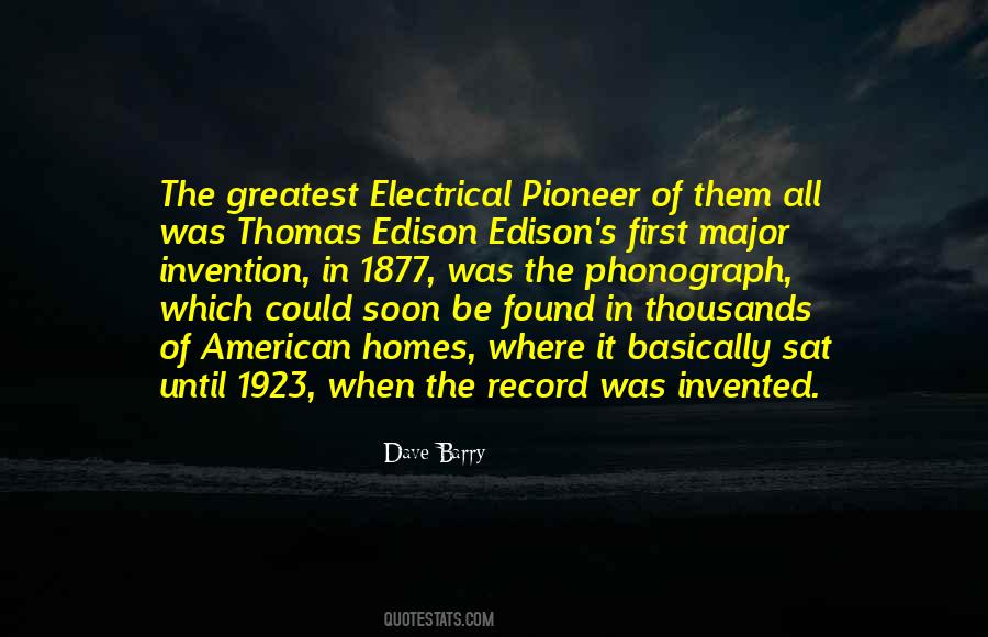 Quotes About Edison #112101