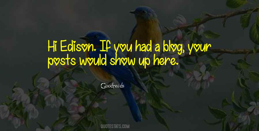 Quotes About Edison #422039