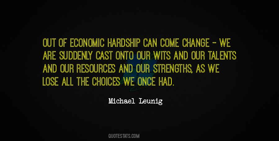 Quotes About Economic Change #1338271