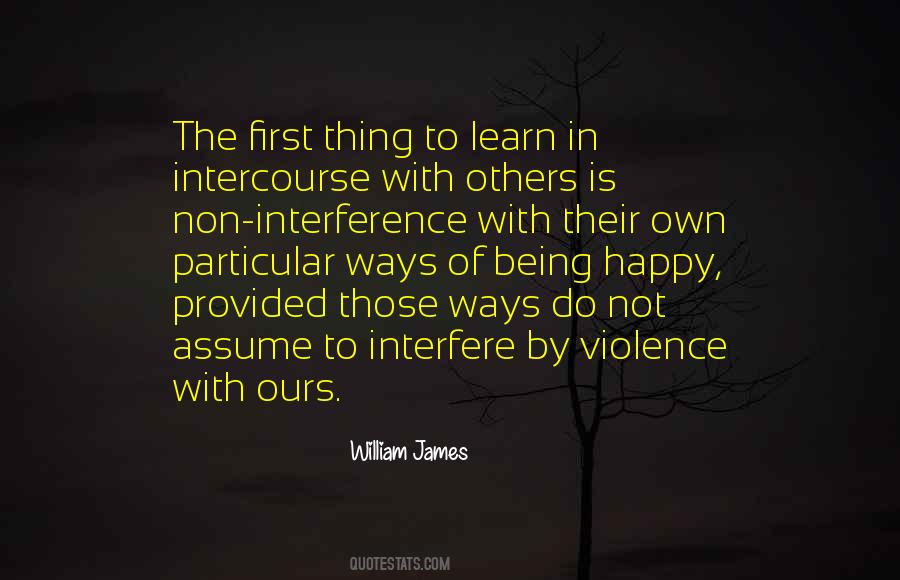 Quotes About Interference #1305579