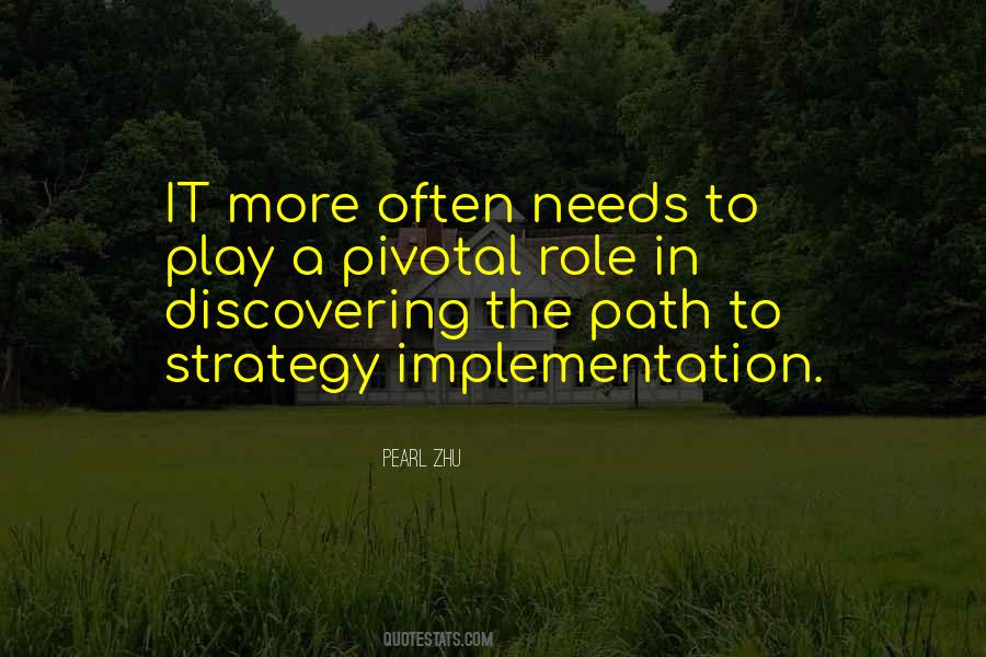 Quotes About Strategy Implementation #681647
