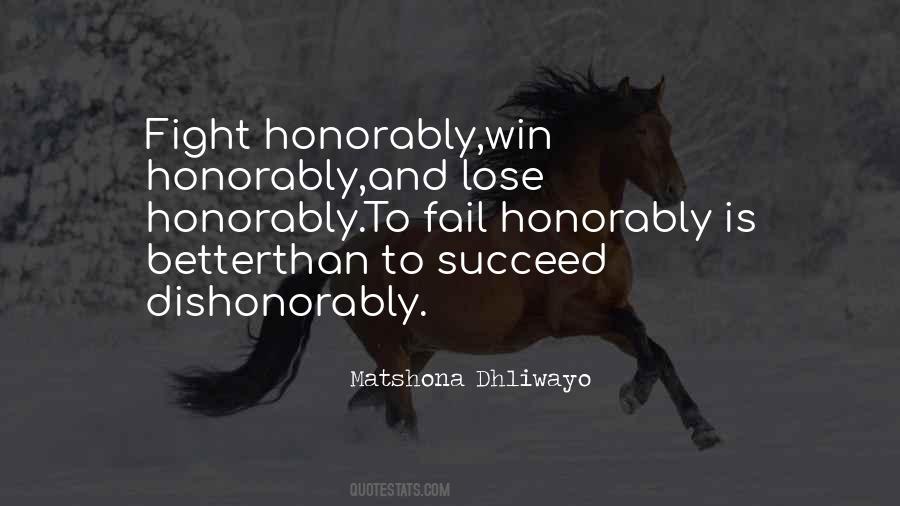 Fight And Win Quotes #612898