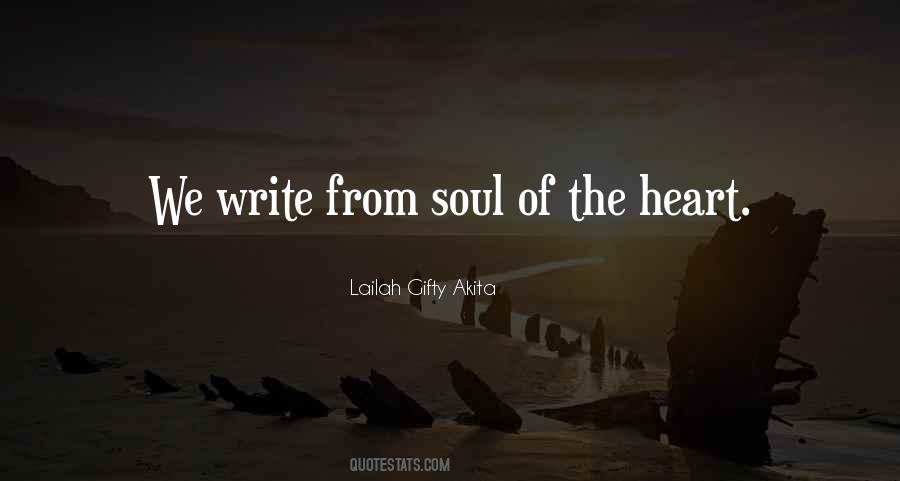 Quotes About Writing From The Heart #66990