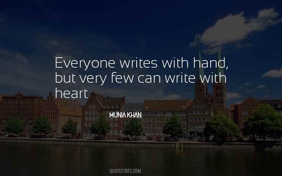 Quotes About Writing From The Heart #784838