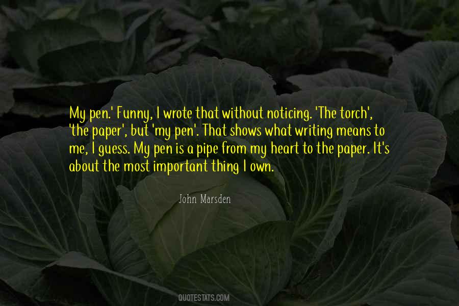 Quotes About Writing From The Heart #94255