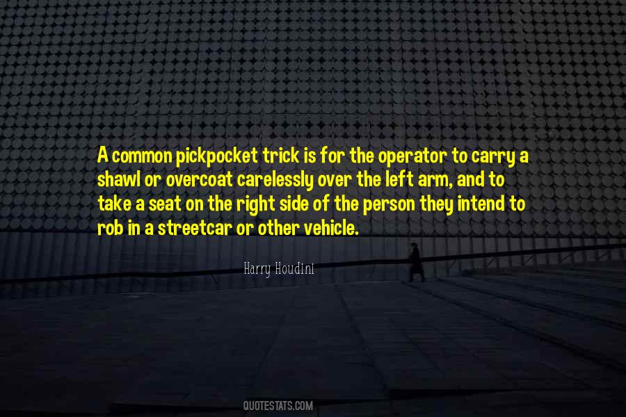 Quotes About Pickpocket #1240342