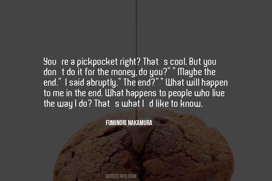 Quotes About Pickpocket #694053