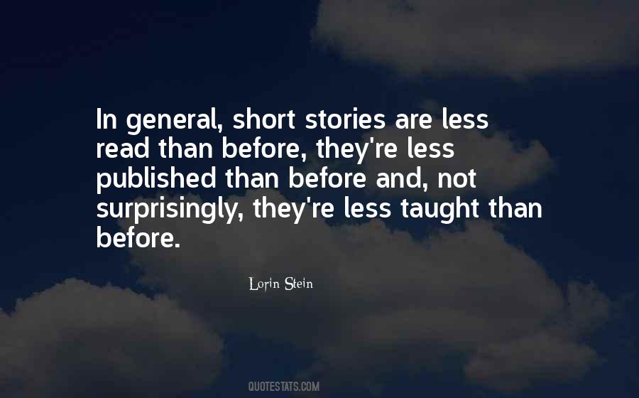 Quotes About Short Stories #1757441