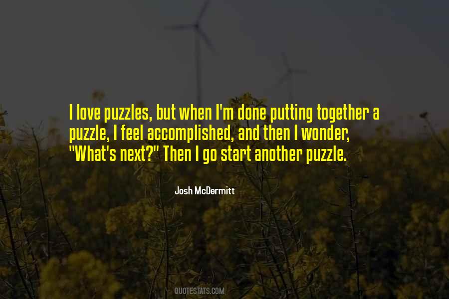 Love Puzzle Quotes #1684099
