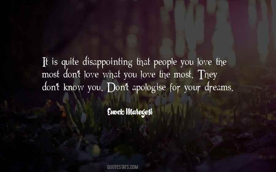 Disappointing People Quotes #109374