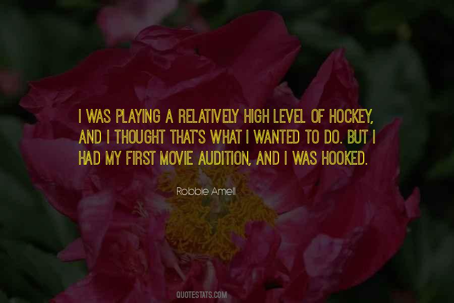 Playing Hockey Quotes #447184