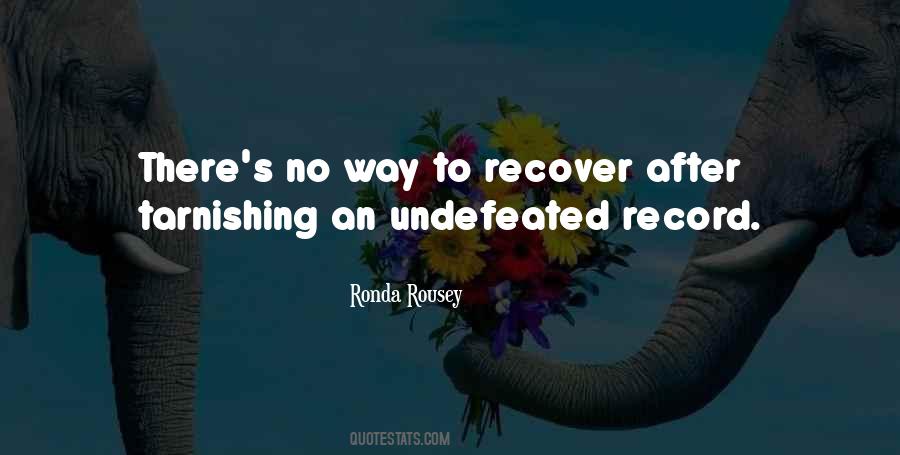 Quotes About Recover #1037346