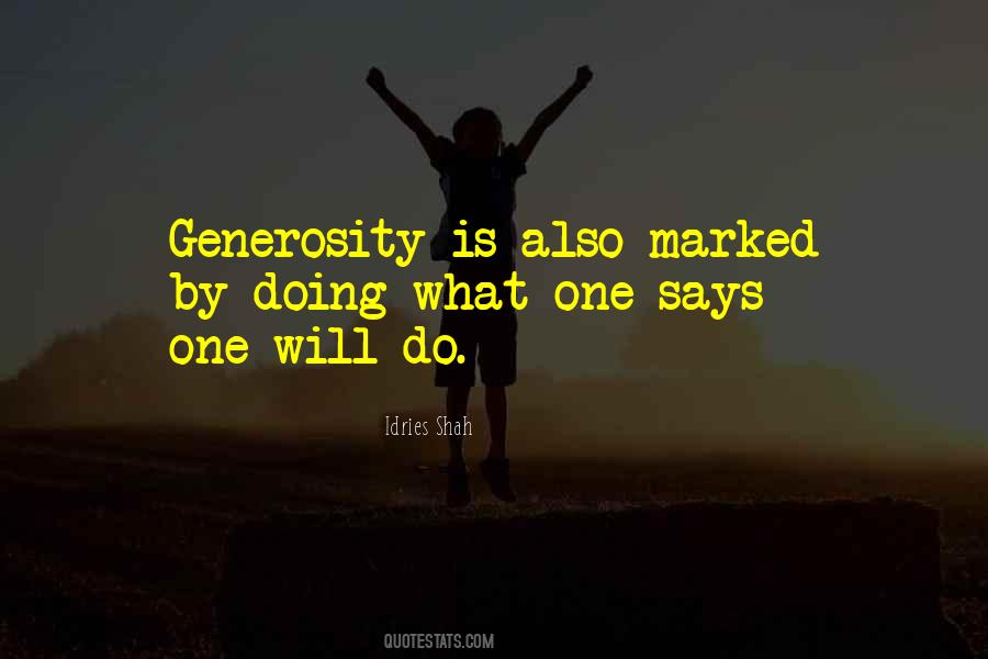 Quotes About Generosity #1330493