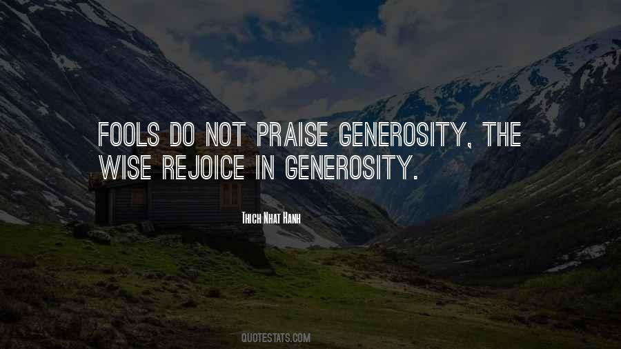 Quotes About Generosity #1392366