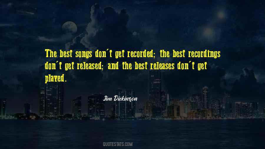 Quotes About Recordings #1611990