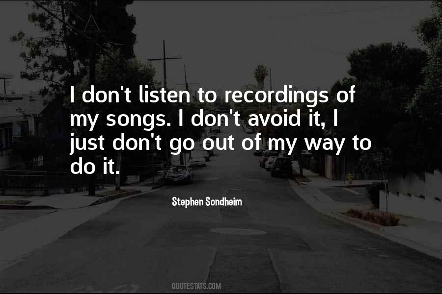 Quotes About Recordings #710445